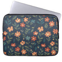 Mitternachtswiese handgemaltes Blumenmuster