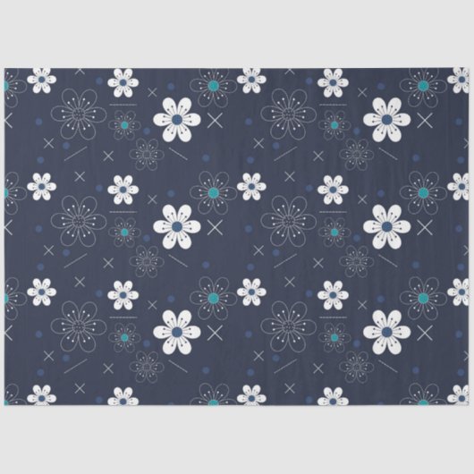 Mitternachtswinterpapier für Blume Seidenpapier (Vorderseite)