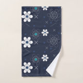 Mitternachtswinters Blume Badetuch Set (Handtuch)