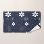 Mitternachtswinters Blume Badetuch Set (Handtuch)