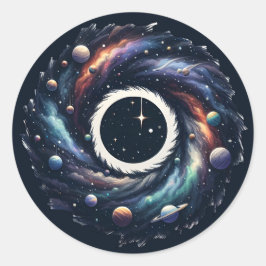 Mitternachtswirbel Galaxy Sticker