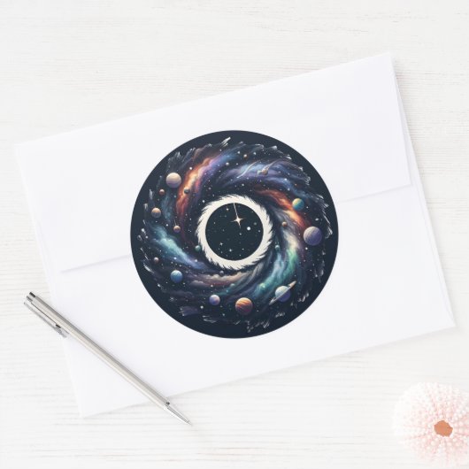 Mitternachtswirbel Galaxy Sticker (Umschlag)