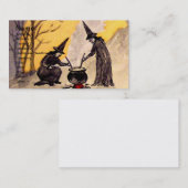 Mitternachtswitching(Vintage Halloween-Karte) Visitenkarte (Vorne/Hinten)