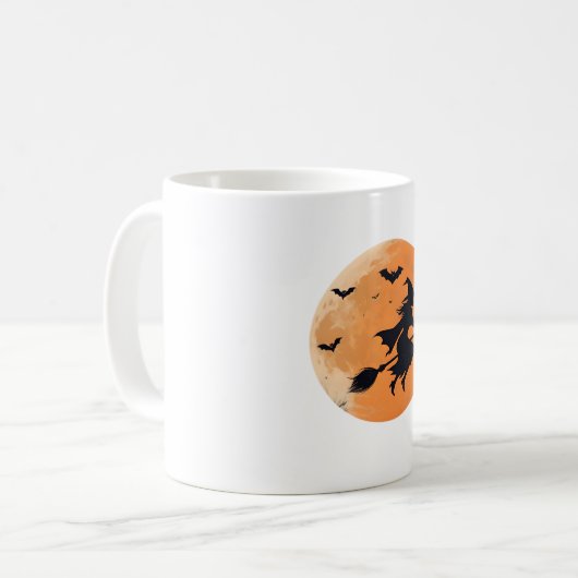 Mitternachtswitz im Himmel Kaffeetasse (Vorderseite Links)