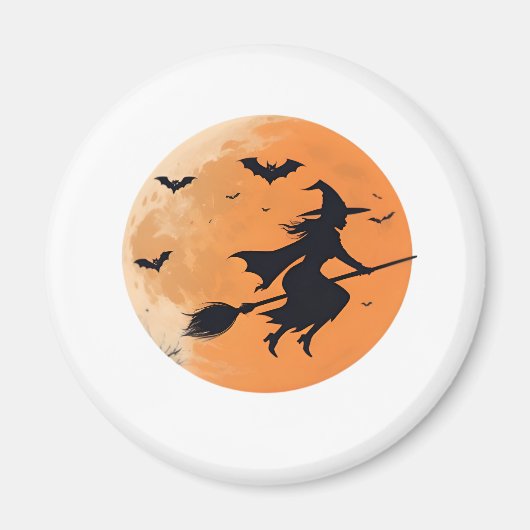 Mitternachtswitz im Himmel Magnet (Vorne)