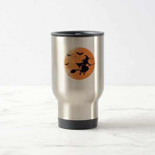 Mitternachtswitz im Himmel Reisebecher (Mittel)