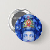 MitternachtsZen-Meditation Kuan Yin Button (Vorne & Hinten)
