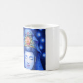 MitternachtsZen-Meditation Kuan Yin Kaffeetasse (VorderseiteRechts)