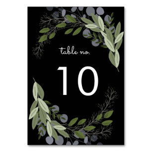 Mitternachtszittelkarte Nr. Tischnummer