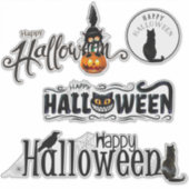 Mitternnacht Mischief Halloween Sticker Set (Vorderseite)