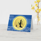 Mittler-Herbst Festival-Karte, Karte (Gelbe Blume)