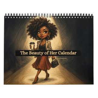 Mittlere Afroamerikanische Frau Kalender