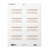 Mittlere Auslieferung von Schlichtem Text in braun (Vorne)