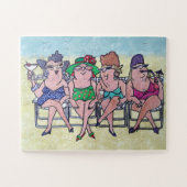 MITTLERE BADEGEWÄSSER AM STRAND PUZZLE (Horizontal)