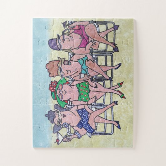 MITTLERE BADEGEWÄSSER AM STRAND PUZZLE (Vertikal)