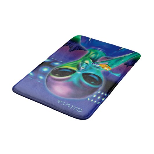 Mittlere Badematte Alien bringt mich zu Ihrem Part (Schrägansicht)