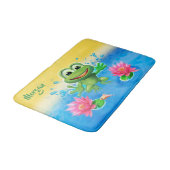 Mittlere Badematte Leap Frog Design. (Schrägansicht)