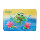 Mittlere Badematte Leap Frog Design. (Vorderseite)