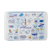 Mittlere Badermatte - "Die ABC's of Hope Town" Badematte (Vorderseite)