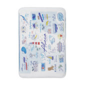 Mittlere Badermatte - "Die ABC's of Hope Town" Badematte (Vorderseite Vertikal)