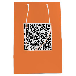 Mittlere Bag mit QR-Code für die Werbeaktion von M Geschenktüte