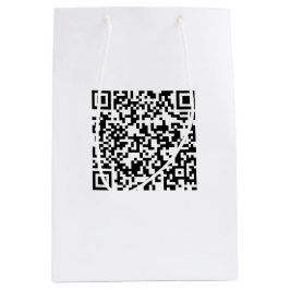 Mittlere Bag mit QR-Code für die Werbeaktion von M Geschenktüte