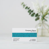 Mittlere Band - Kreislauf - Schwarz auf Aqua Blue  Visitenkarte (Stehend Vorderseite)