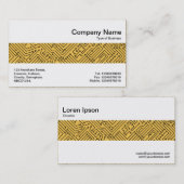 Mittlere Band - Kreislauf - Schwarz auf orangem ef Visitenkarte (Vorne/Hinten)