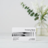 Mittlere Band - Long Spring B&W Visitenkarte (Stehend Vorderseite)