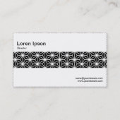 Mittlere Band - Shards - Asanoha-Muster Visitenkarte (Rückseite)