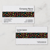 Mittlere Band - Shards - Farbe 02 auf schwarz Visitenkarte (Vorne/Hinten)