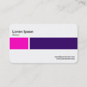 Mittlere Band - Zwei Töne 02 - Lila, rosa und dp Visitenkarte (Rückseite)