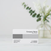 Mittlere Band - Zwei Töne - Grauschattierungen Visitenkarte (Stehend Vorderseite)