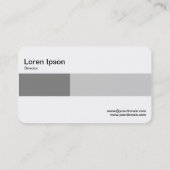 Mittlere Band - Zwei Töne - Grauschattierungen Visitenkarte (Rückseite)