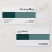 Mittlere Band - Zwei Töne - Grüne Farbtöne Visitenkarte (Vorne/Hinten)