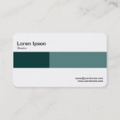 Mittlere Band - Zwei Töne - Grüne Farbtöne Visitenkarte (Rückseite)