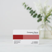 Mittlere Band - Zwei Töne - Schatten von Brick Red Visitenkarte (Stehend Vorderseite)