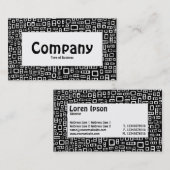 mittlere Bezeichnung - Abstrakte Rechtecke Visitenkarte (Vorne/Hinten)