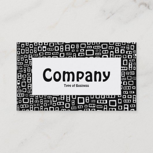 mittlere Bezeichnung - Abstrakte Rechtecke Visitenkarte (Vorderseite)