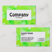 mittlere Bezeichnung - grün gestrichen Visitenkarte (Vorne/Hinten)