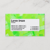 mittlere Bezeichnung - grün gestrichen Visitenkarte (Rückseite)
