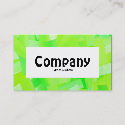 mittlere Bezeichnung - grün gestrichen Visitenkarte (Vorderseite)