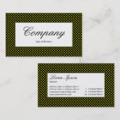 mittlere Bezeichnung - Netzstruktur über Gelb Visitenkarte (Vorne/Hinten)