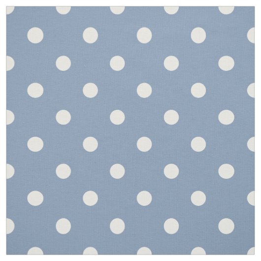 Mittlere blaue Polka-Punkte Stoff (Muster)