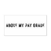 MITTLERE Briefmarke ÜBER MEINER ZAHLUNGSGRAD Gummistempel (Prägung)