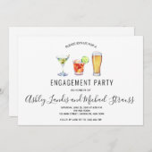 Mittlere Cocktailgetränke Einladung zur Party (Vorne/Hinten)