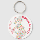 Mittlere Ehefrau Personalisiert Schlüsselanhänger (Vorderseite)