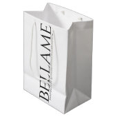 Mittlere Einzelhandel/Geschenk Bellame Tasche Geschenktüte (Vorderseite Schrägansicht)