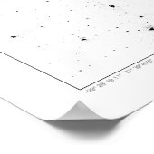 Mittlere Eisenbahn-Konstellation Zählung Dotmap Poster (Ecke)