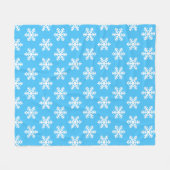 Mittlere Fleece-Schneeflocke Fleecedecke (Vorderseite (Horizontal))